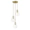 Z-Lite Ayra 3 Light Pendant, Olde Brass & Clear 488P8-3R-OBR - alternate 7